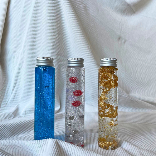 Bouteille sensorielle - Bleu hivernal
